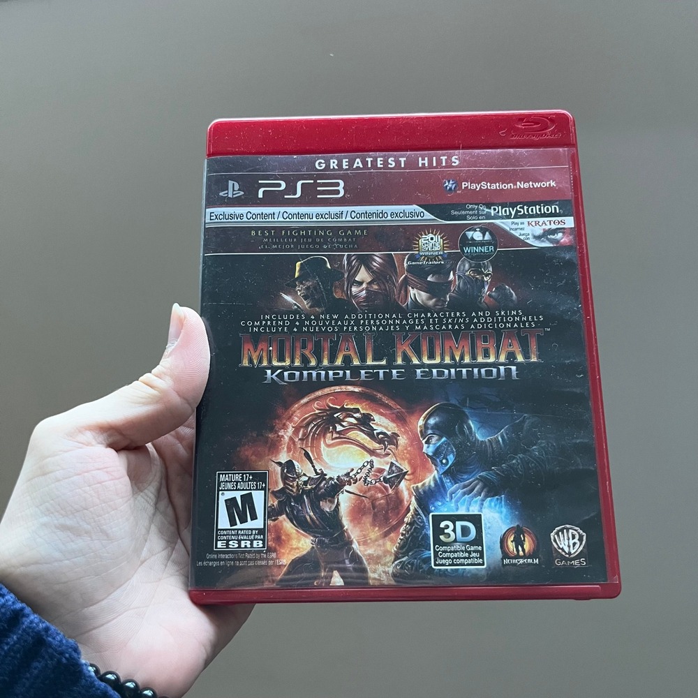 Mortal Kombat Komplete Edition Sony PS3 Greatest Hits BLUS-30902L DLC Included